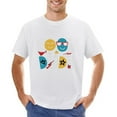 thumbnail image 1 of Cool Dude Men’s Graphic T-shirt Vintage Short Sleeve Sport Tee White 3XL, 1 of 2