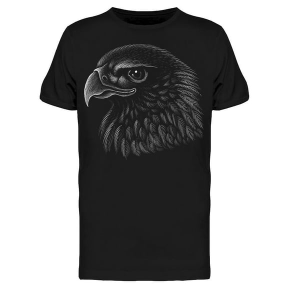 Cool Eagle Head Detailed  T-Shirt Men -Image by Shutterstock, Male Medium