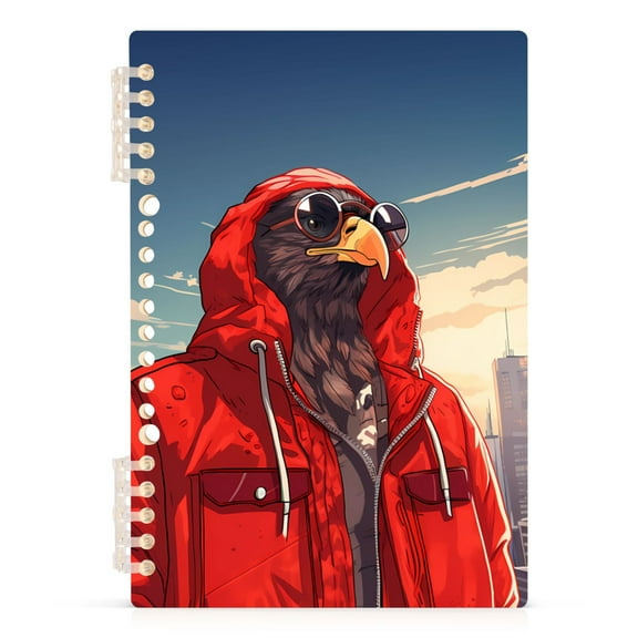 Cool Eagle Landscape Spiral Journal Notebook College Ruled Notebook 8.3" x 5.7" A5 Lined Thick Paper Page