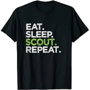 Cool Eat Sleep Scout Repeat Cub Love Scouting Leader T-Shirt