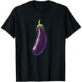 thumbnail image 1 of Cool Eggplant Costume for Vegetable Lovers T-ShirtMen's and women's short-sleeved pure cotton shirts, 1 of 6