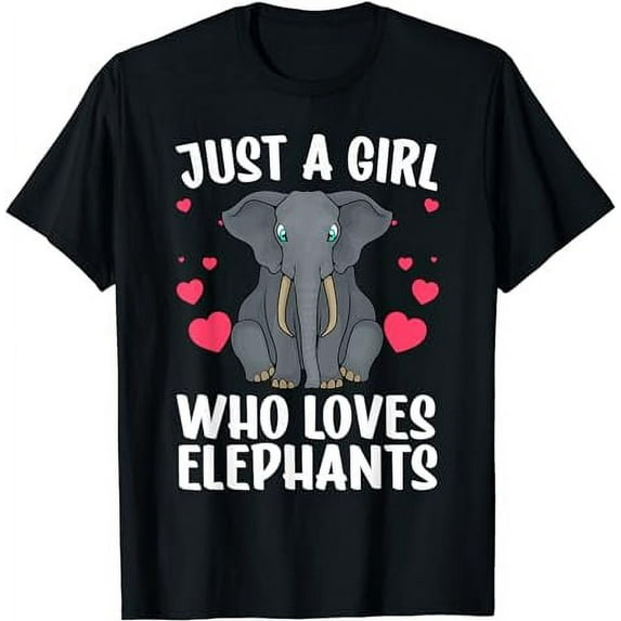 Cool Elephant For Women Girls African Elephant Lover Zoology T-Shirt