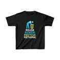 thumbnail image 1 of Cool Environment Reuse Renew Rethink Quote Earth Day Environment Girls Shirts, 1 of 4