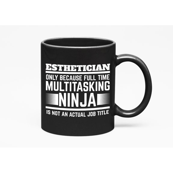 Cool Esthetician, Black 11oz Ceramic Mug