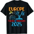 Cool Europe Beach Trip Family Summer Vacation 2025 Match TShirt