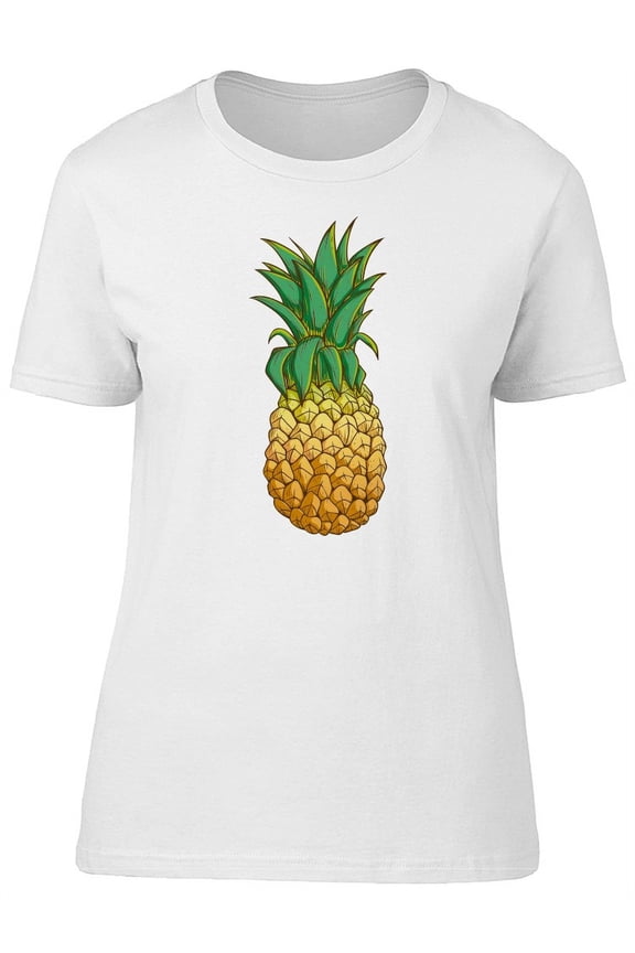Cool Exotic Pineapple Fruit T-Shirt Women -Image by Shutterstock, Female Large