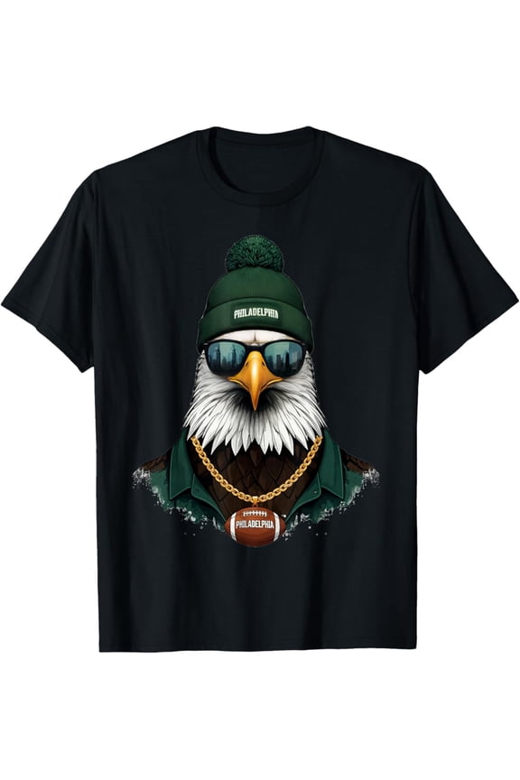 Cool Face Eagles With Sunglasses Eagles Flying Bird Vintage T-Shirt