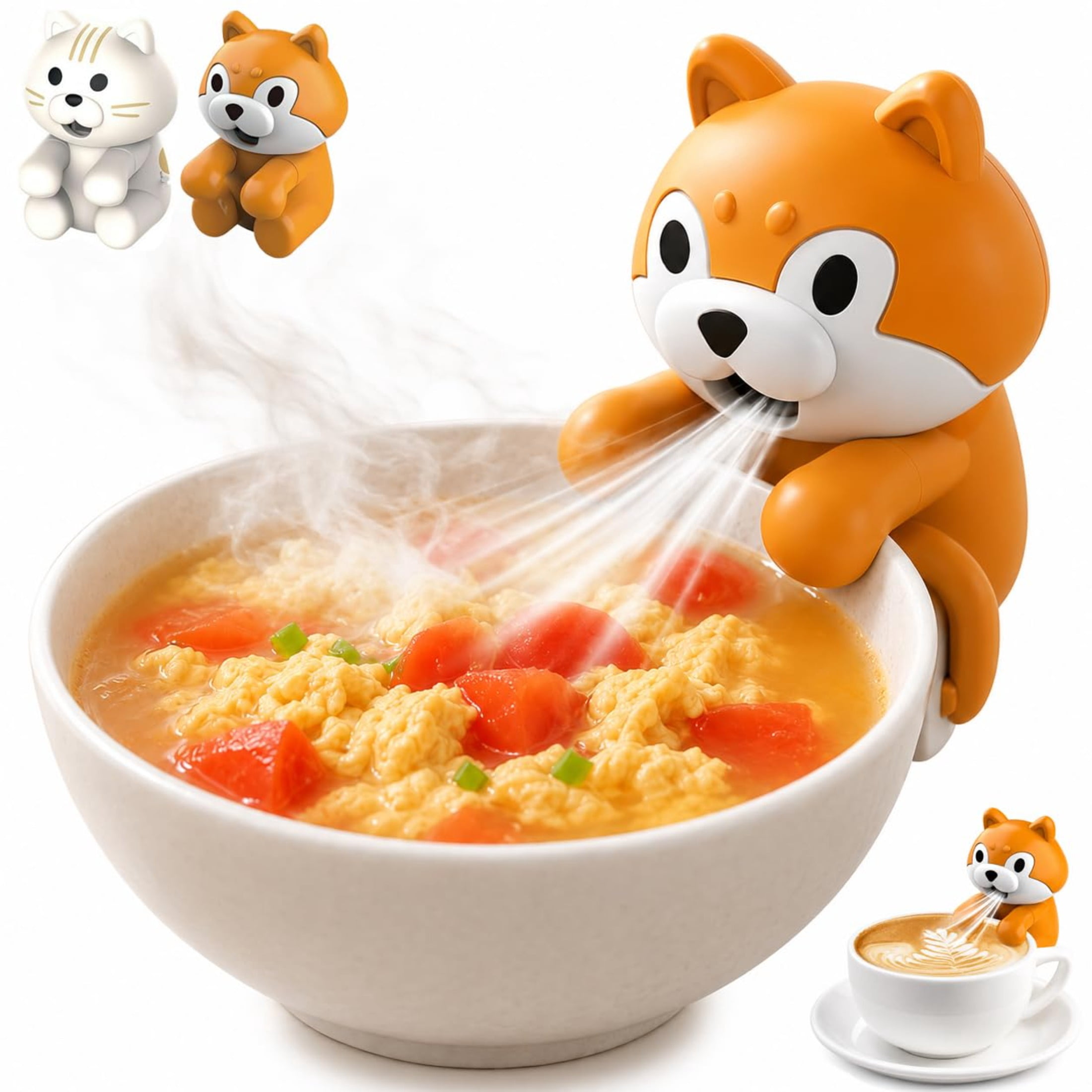 Cooing Fans Cool Fan, Cooling Clip-On Mini Fan for Cup & Bowl,Dinosaur Animal Fans ...