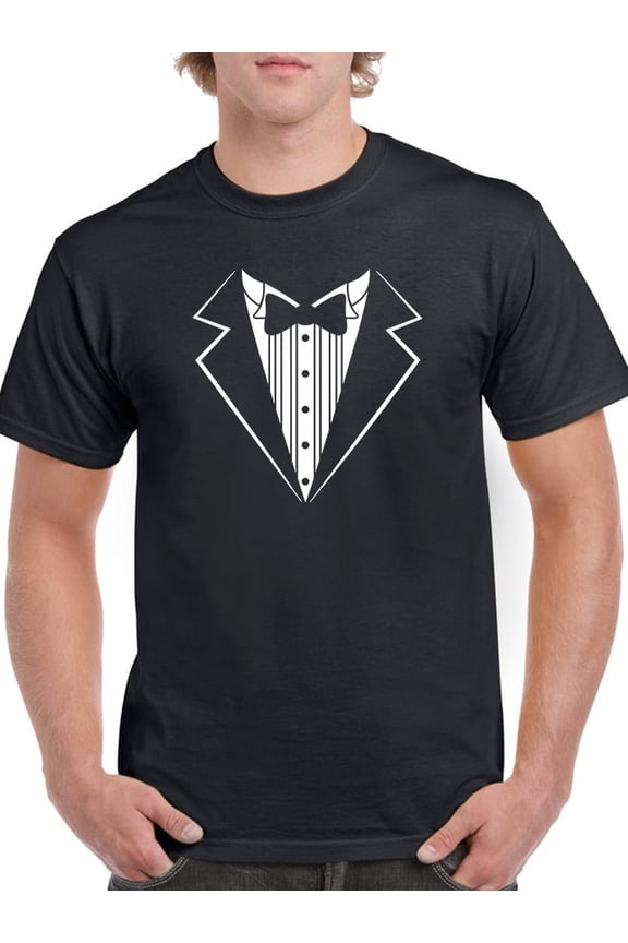 Cool Fancy Bowtie Men T-Shirt, Male Medium