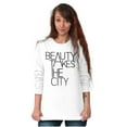 thumbnail image 1 of Cool Fashion Beauty Takes the City Women Plus Size Long Sleeve Graphic Tee Brisco Brands 2X, 1 of 5