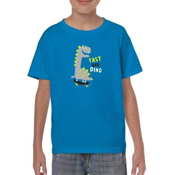 Cool Fast And Dino Skate Art T-Shirt Juniors -Image by Shutterstock,  x-Small