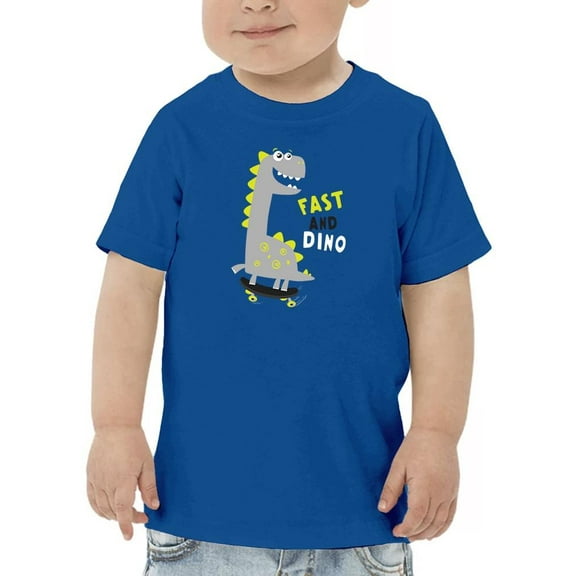 Cool Fast And Dino Skate Art T-Shirt Toddler -Image by Shutterstock,  4 Toddler