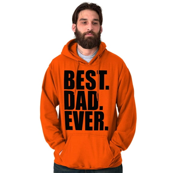 Cool Father's Day Best Dad Ever Hoodie Hooded Sweatshirt Men Brisco Brands L