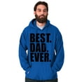 thumbnail image 1 of Cool Father's Day Best Dad Ever Hoodie Hooded Sweatshirt Men Brisco Brands M, 1 of 6