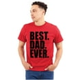 thumbnail image 1 of Cool Father's Day Best Dad Ever Men's Big & Tall Crewneck Graphic Tee Brisco Brands 2X, 1 of 5
