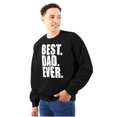 thumbnail image 1 of Cool Father's Day Best Dad Ever Men's Big & Tall Crewneck Sweatshirt Brisco Brands 5X, 1 of 5