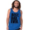 thumbnail image 1 of Cool Father's Day Best Dad Ever Mens Big & Tall Graphic Tank Top Brisco Brands 2X, 1 of 5