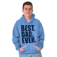 thumbnail image 1 of Cool Father's Day Best Dad Ever Men's Big & Tall Graphic Hoodie Brisco Brands 3X, 1 of 4