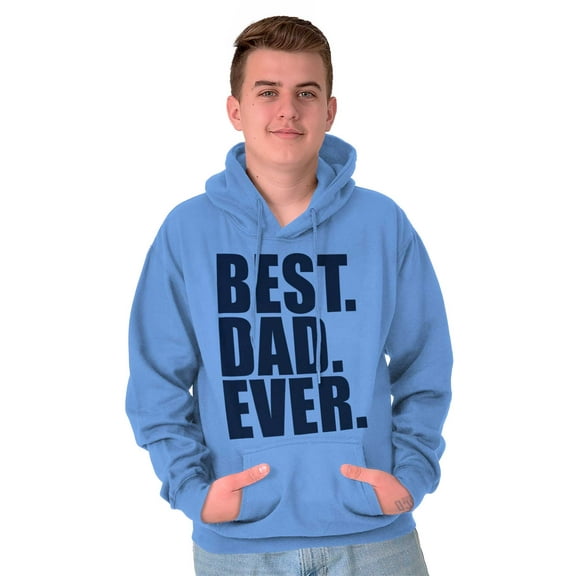 Cool Father's Day Best Dad Ever Men's Big & Tall Graphic Hoodie Brisco Brands 3X