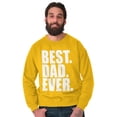 thumbnail image 1 of Cool Father's Day Best Dad Ever Men's Crewneck Sweatshirt Brisco Brands 5X, 1 of 6