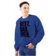 thumbnail image 1 of Cool Father's Day Best Dad Ever Men's Crewneck Sweatshirt Brisco Brands L, 1 of 6