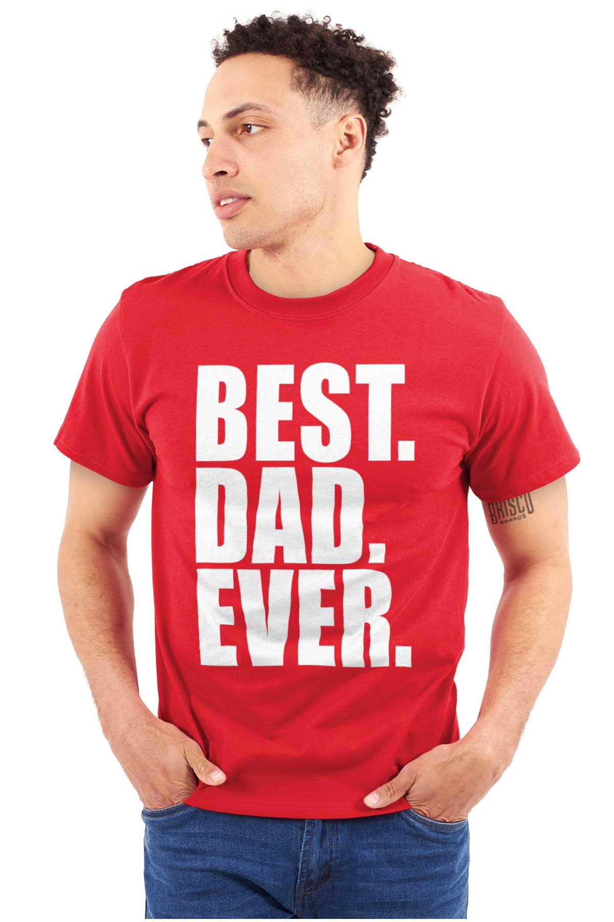 Cool Father's Day Best Dad Ever Men's Graphic T Shirt Tees Brisco ...