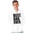 thumbnail image 1 of Cool Father's Day Best Dad Ever Zip Hoodie Sweatshirt Men Brisco Brands L, 1 of 6