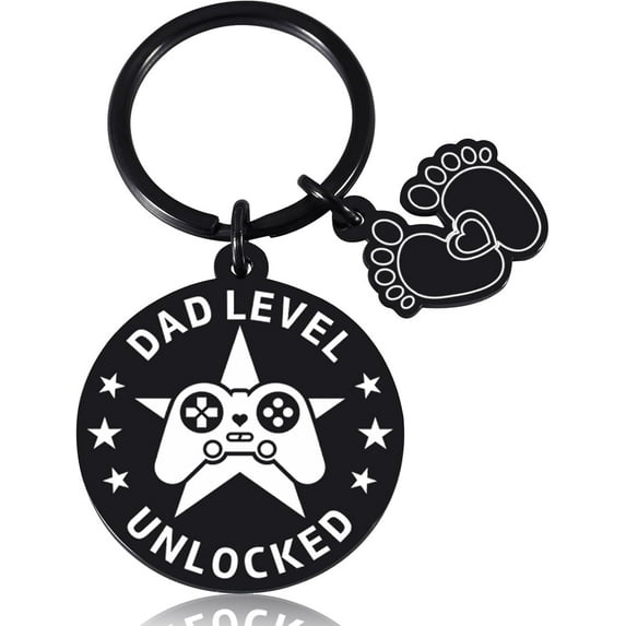Cool Father's Day Gifts for New Dads, Gender Reveal Gifts, New Dad Gifts, First Time Dad Keychain, Baby Shower, First Dad's Day for New Dads, Husband's Pregnancy Announcement