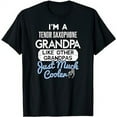 thumbnail image 1 of Cool Fathers Day T-Shirt Tenor Saxophone Grandpa T-Shirt, 1 of 5
