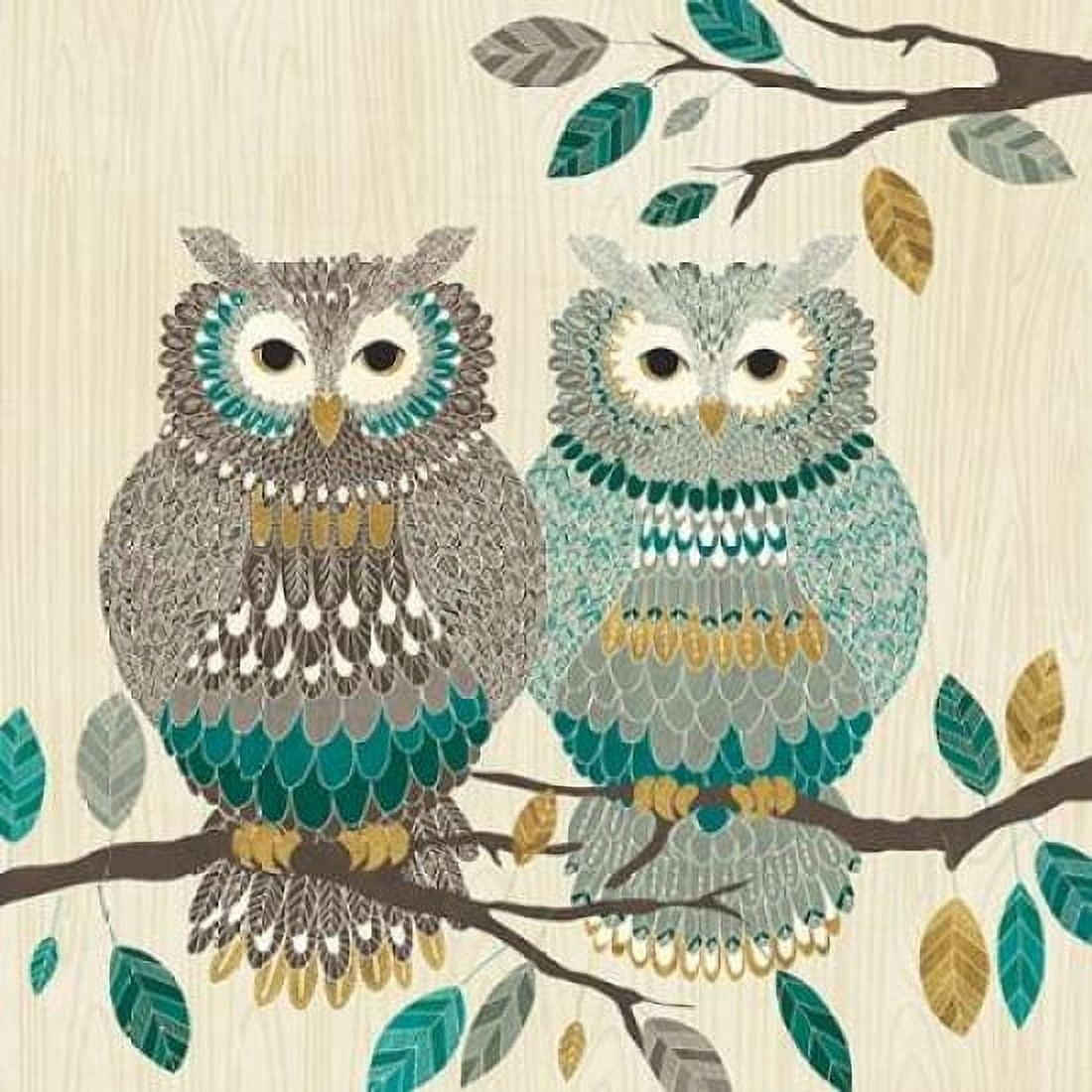 Cool Feathers II Canvas Art - Veronique Charron (24 x 24)