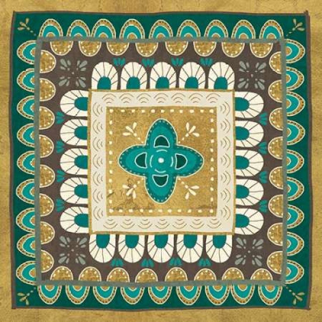 Cool Feathers Tiles I Canvas Art - Veronique Charron (24 x 24)