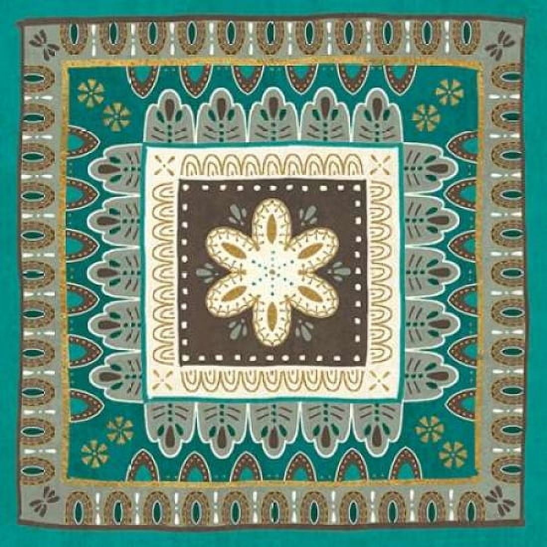 Cool Feathers Tiles II Canvas Art - Veronique Charron (24 x 24)