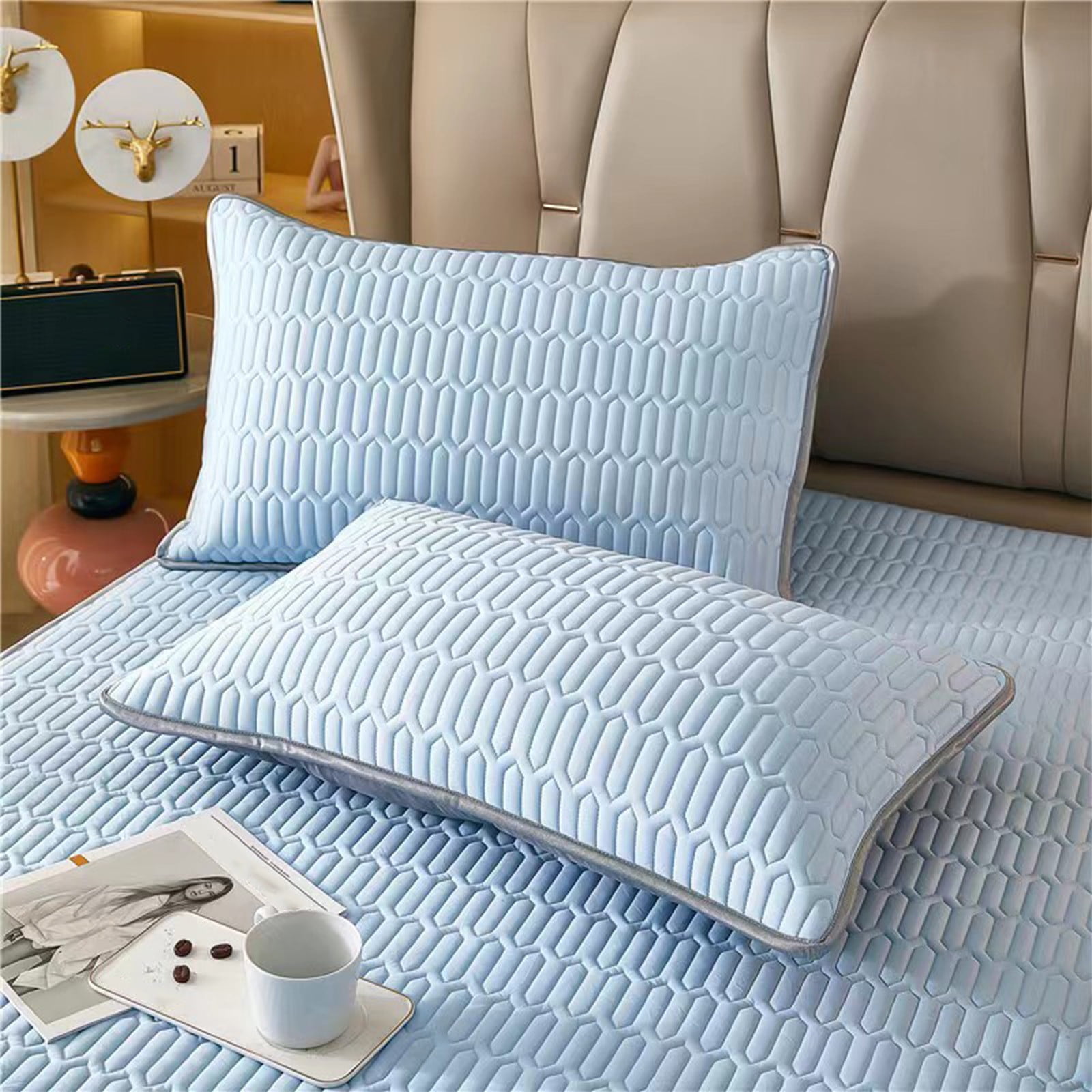 Cool Feeling Silk Cooler Solid Colour Pillowcase Single Bed Student