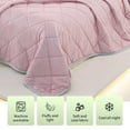 thumbnail image 1 of Cool Feeling Silk Fiber Comforter, Polyester Summer Blanket, Fashion Embossed Design, Multipurpose Warmth Layer, Machine Washable, Indoor Outdoor Use, Gift-Worthy Home Accessory, 1 of 6