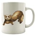 thumbnail image 1 of Cool Ferret 11 oz Coffee Mug - Weasel Polecat Mustelidae Animal Humor White Ceramic Gift, 1 of 4