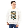 thumbnail image 1 of Cool Fighting Popeye Hard Knock Life Men Big & Tall Sweatshirt Brisco Brands 4X, 1 of 5