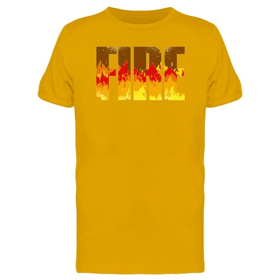 Cool Fire Graphic Quote Tee Men's -Image by Shutterstock
