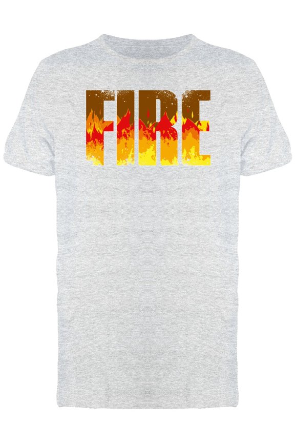 Cool Fire Graphic Quote Tee Men's -Image by Shutterstock