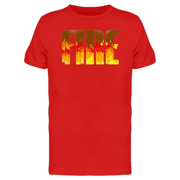 Cool Fire Graphic Quote Tee Men's -Image by Shutterstock