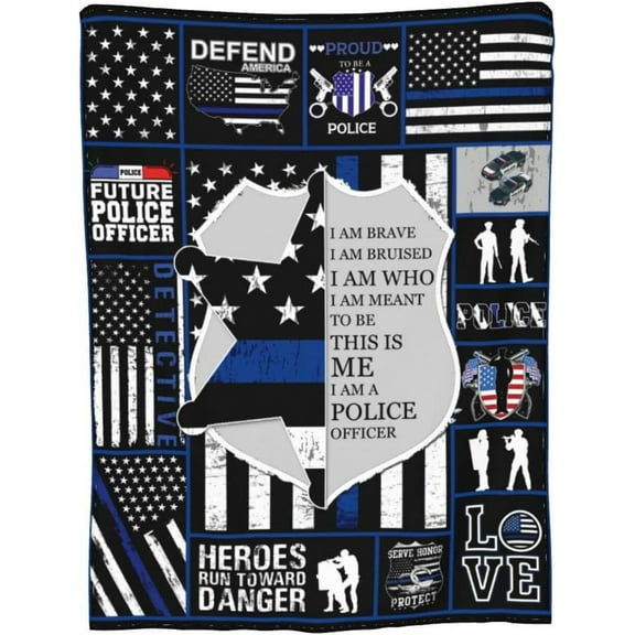 Cool Firefighter Fireman Captain Throw Blanket Home Decorative Blanket Firefighter Gifts for Men Boyfriend