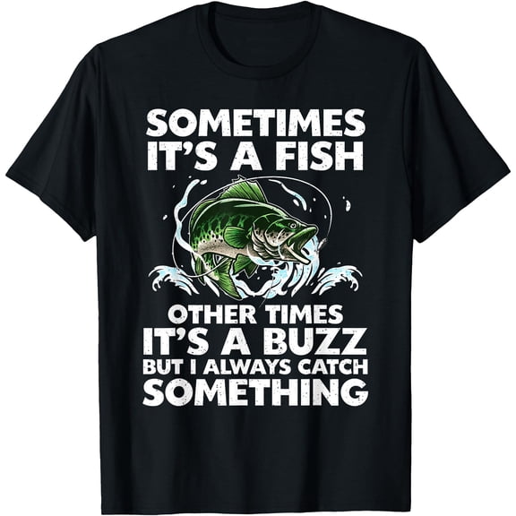Cool Fishing Design For Men Women Fishing Rod Fish Fisherman T-Shirt