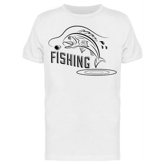 Cool Fishing Design T-Shirt Men -Image by Shutterstock, Male Medium