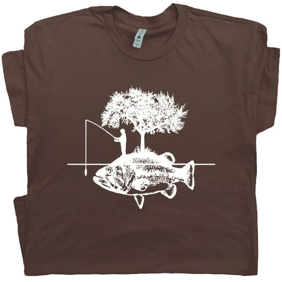 Cool Fishing T Shirt Funny Fishing Shirts for Men Guys Dad Vintage Fisherman Graphic Tee Retro Unique Novelty Shirt Humor