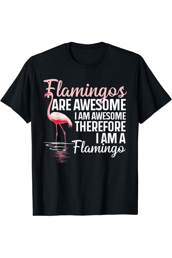 Cool Flamingo For Men Women Pink Flamingos Flock Bird Lovers T-Shirt