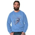 thumbnail image 1 of Cool Fly Fishing Life Fishermens Lure Unisex Plus Fleece Graphic Sweatshirt Brisco Brands 2X, 1 of 5