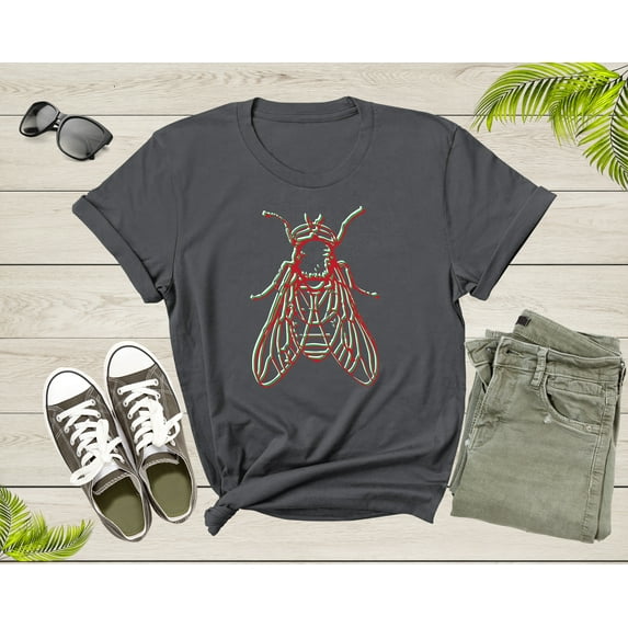 Cool Fly Insect Animal Ecology Wildlife Nature Ecosystem T-Shirt Fly Insect Lover Gift T Shirt for Men Women Boys Girls Teens Tshirt