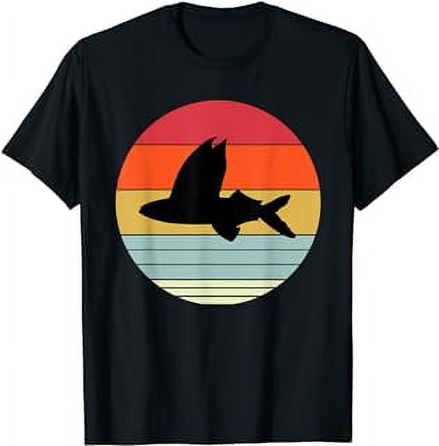 Cool Flying Fish Retro Design Marine Fish Lover TShirt