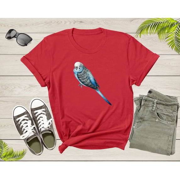 Cool Flying Wings Blue Parakeet Budgie Bird Tropical Animal T-Shirt Budgie Lover Owner Gift for Men Women Boys Girls Teens Graphic Tshirt
