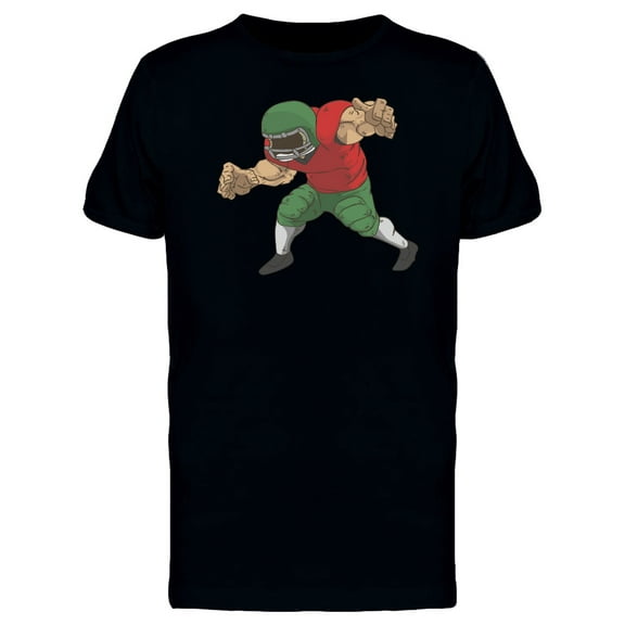 Cool Football Player T-Shirt Men -Image by Shutterstock, Male 3X-Large