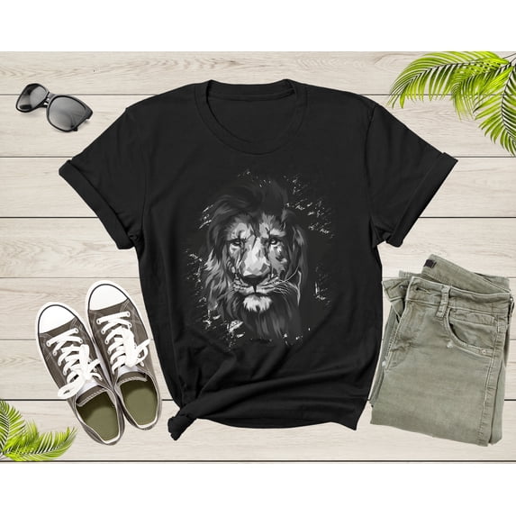Cool Forest King Lion Saharan African Animal Zoo Lion T-Shirt Lion Animal Gift T Shirt for Men Women Kids Boys Girls King Lion Tshirt